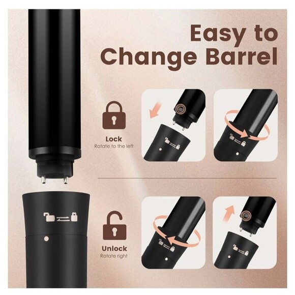 5 in 1 Curling Wand Set w/ Temperature Display Curling Iron Set w/ 5 NEW!! - Picture 6 of 11